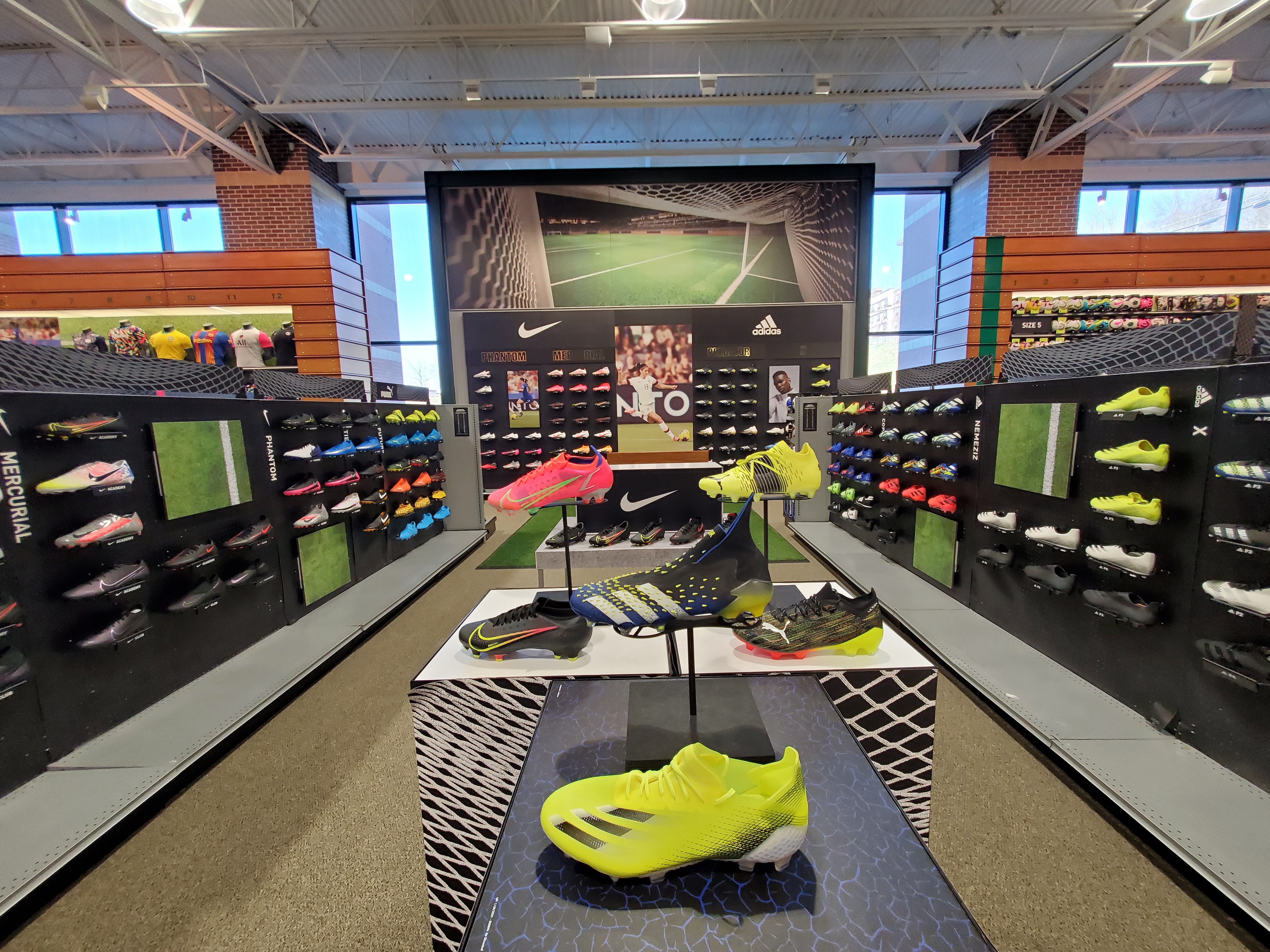 Choose from Walls of Elite Cleats